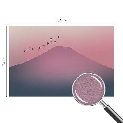 Fototapeta fizelinowa z nadrukiem Górski zachód