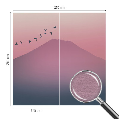 Fototapeta fizelinowa z nadrukiem Górski zachód