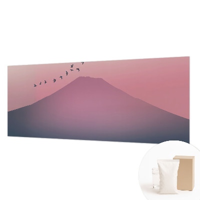 Fototapeta fizelinowa z nadrukiem Górski zachód