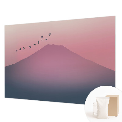 Fototapeta fizelinowa z nadrukiem Górski zachód