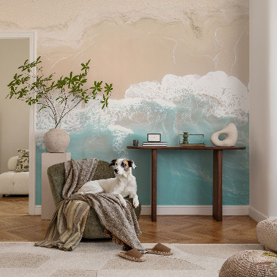 Nowoczesna fototapeta do salonu Nowoczesna fototapeta do salonu Szumiące fale