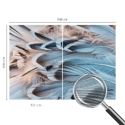 Tapeta fotograficzna Błękitne pióra