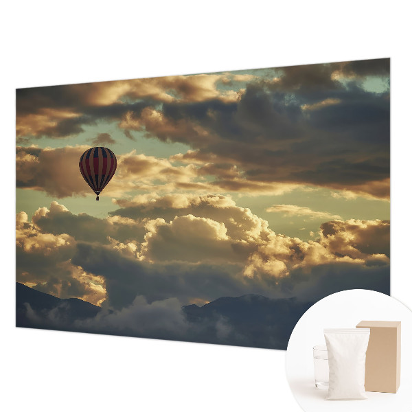 Fototapeta fizelinowa z nadrukiem z motywem balonu w chmurach