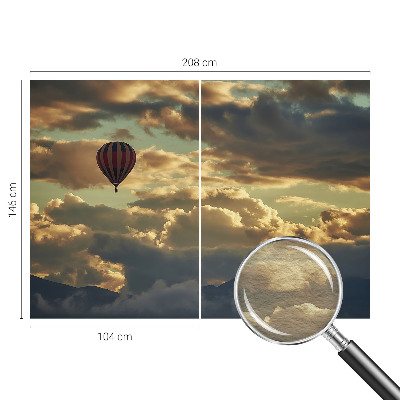 Fototapeta fizelinowa z nadrukiem z motywem balonu w chmurach