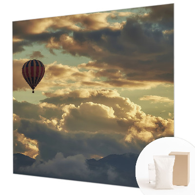 Fototapeta fizelinowa z nadrukiem z motywem balonu w chmurach