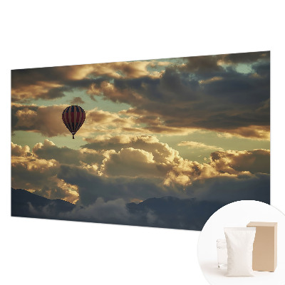 Fototapeta fizelinowa z nadrukiem z motywem balonu w chmurach
