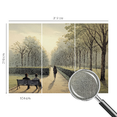 Fototapeta na ścianę z motywem przedstawiającym parkowy spokój