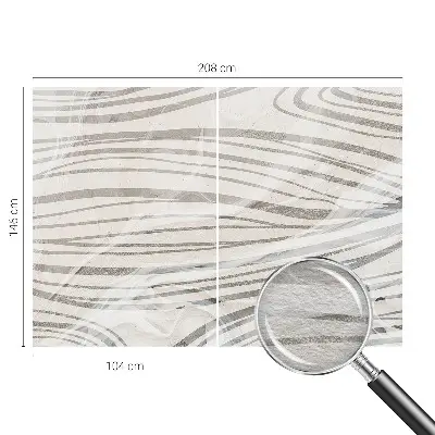 Dekoracyjna fototapeta na ścianę z motywem falujących linii