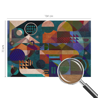 Fototapeta fizelinowa z nadrukiem z geometrycznym motywem