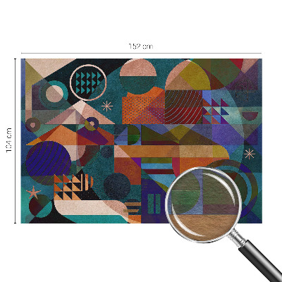 Fototapeta fizelinowa z nadrukiem z geometrycznym motywem