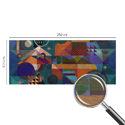 Fototapeta fizelinowa z nadrukiem z geometrycznym motywem