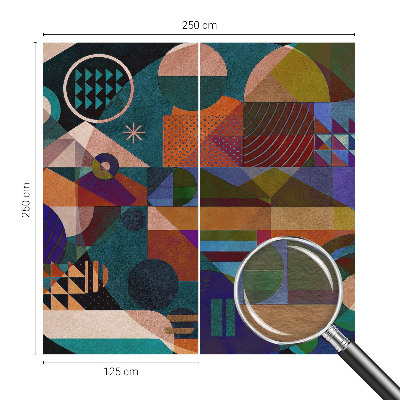 Fototapeta fizelinowa z nadrukiem z geometrycznym motywem