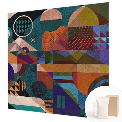 Fototapeta fizelinowa z nadrukiem z geometrycznym motywem