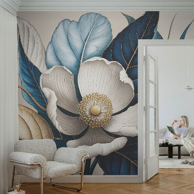 Tapeta fotograficzna z motywem eleganckiej flory