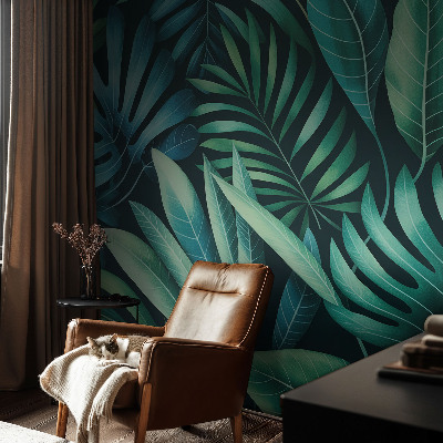Dekoracyjna fototapeta na ścianę Tropikalne liście