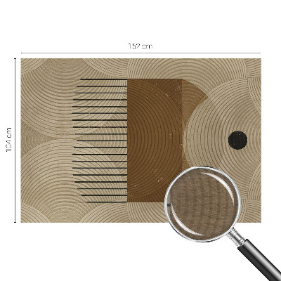 Nowoczesna fototapeta do salonu z motywem geometrycznym 