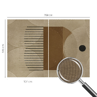 Nowoczesna fototapeta do salonu z motywem geometrycznym 