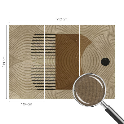 Nowoczesna fototapeta do salonu z motywem geometrycznym 
