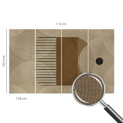 Nowoczesna fototapeta do salonu z motywem geometrycznym 