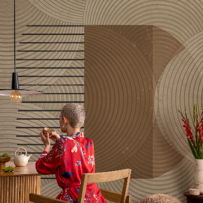 Nowoczesna fototapeta do salonu z motywem geometrycznym 