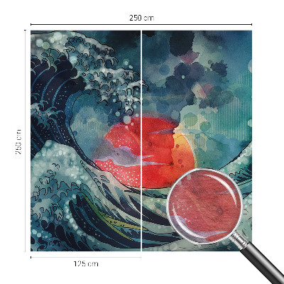 Fototapeta fizelinowa z nadrukiem z motywem oceanicznego wschodu