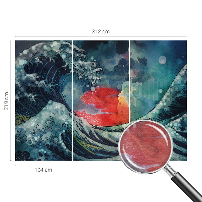 Fototapeta fizelinowa z nadrukiem z motywem oceanicznego wschodu