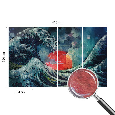 Fototapeta fizelinowa z nadrukiem z motywem oceanicznego wschodu