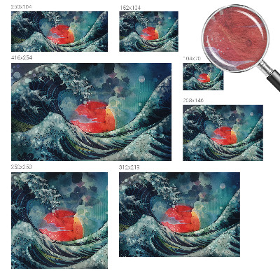 Fototapeta fizelinowa z nadrukiem z motywem oceanicznego wschodu