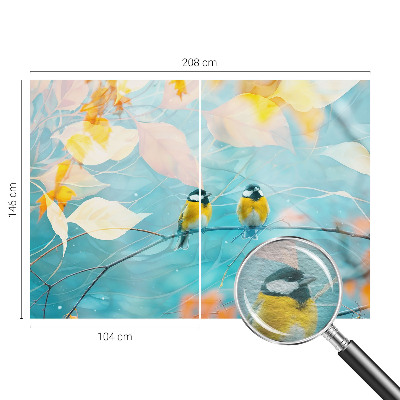 Nowoczesna fototapeta do salonu Wiosenne ptaki