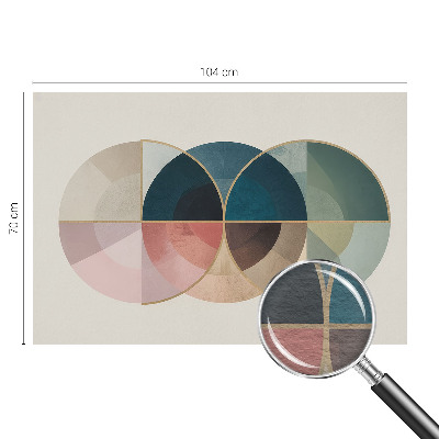 Dekoracyjna fototapeta na ścianę z geometrycznym, eleganckim motywem