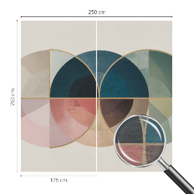 Dekoracyjna fototapeta na ścianę z geometrycznym, eleganckim motywem