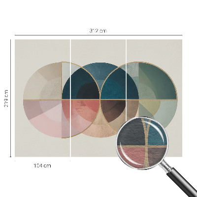 Dekoracyjna fototapeta na ścianę z geometrycznym, eleganckim motywem