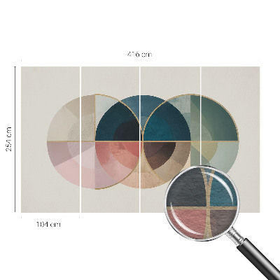 Dekoracyjna fototapeta na ścianę z geometrycznym, eleganckim motywem
