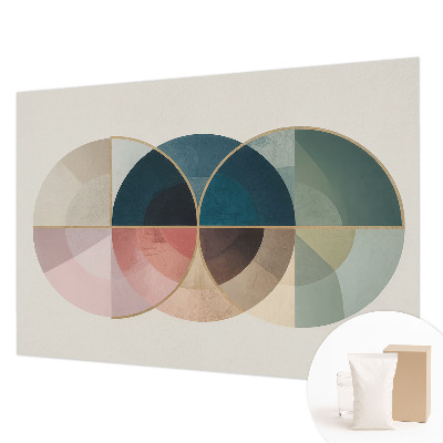 Dekoracyjna fototapeta na ścianę z geometrycznym, eleganckim motywem
