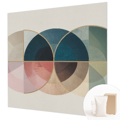 Dekoracyjna fototapeta na ścianę z geometrycznym, eleganckim motywem