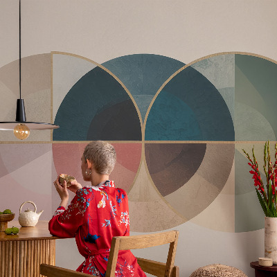 Dekoracyjna fototapeta na ścianę z geometrycznym, eleganckim motywem