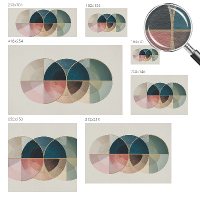 Dekoracyjna fototapeta na ścianę z geometrycznym, eleganckim motywem