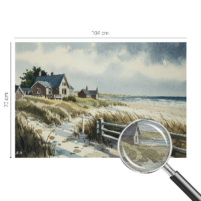 Fototapeta fizelinowa do sypialni z motywem wydm plażowych