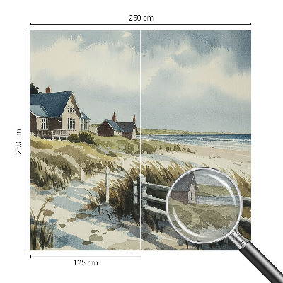 Fototapeta fizelinowa do sypialni z motywem wydm plażowych
