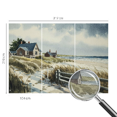 Fototapeta fizelinowa do sypialni z motywem wydm plażowych
