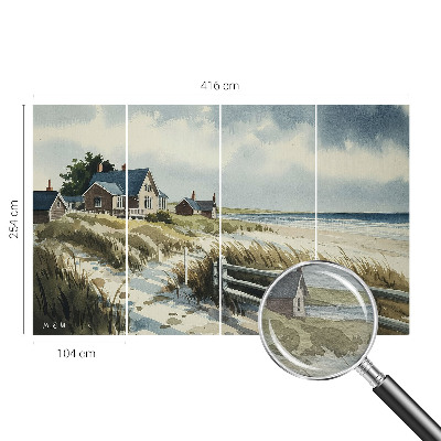Fototapeta fizelinowa do sypialni z motywem wydm plażowych
