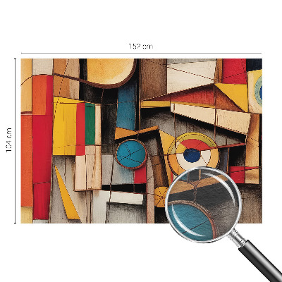 Fototapeta fizelinowa z nadrukiem z geometrycznym wzorem