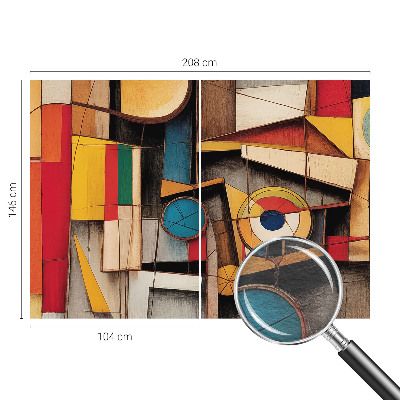 Fototapeta fizelinowa z nadrukiem z geometrycznym wzorem