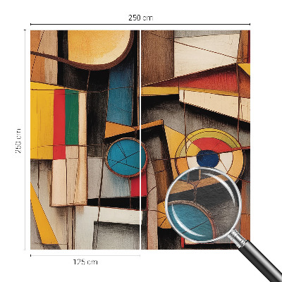 Fototapeta fizelinowa z nadrukiem z geometrycznym wzorem