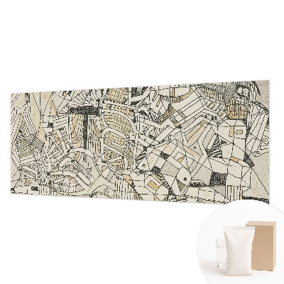 Fototapeta fizelinowa do sypialni Geometryczna abstrakcja