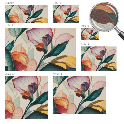 Tapeta fotograficzna fizelinowa Barwne kwiaty