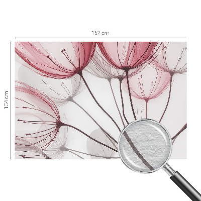 Tapeta fotograficzna fizelinowa Kwiatowe sylwetki