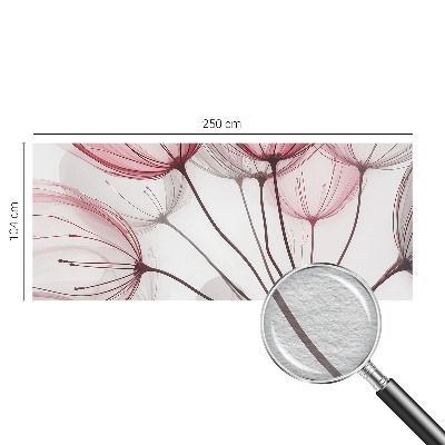 Tapeta fotograficzna fizelinowa Kwiatowe sylwetki