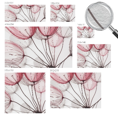 Tapeta fotograficzna fizelinowa Kwiatowe sylwetki