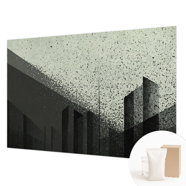 Dekoracyjna fototapeta na ścianę z motywem geometrycznego miasta